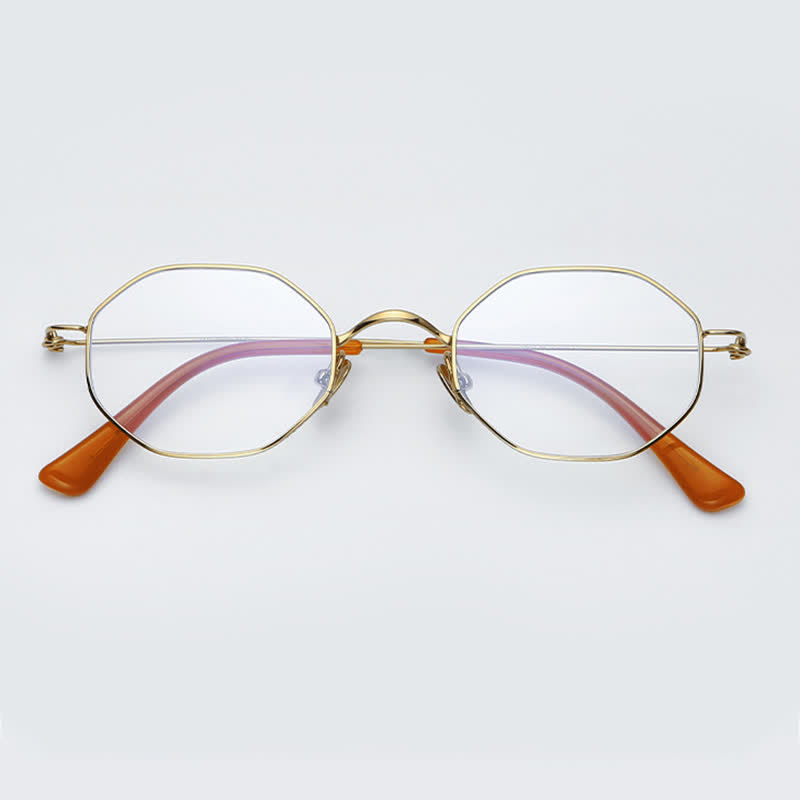 Spykay™ EG26854 Geometric Titanium Frame Anti-blue Light Simple Glasses - image 6