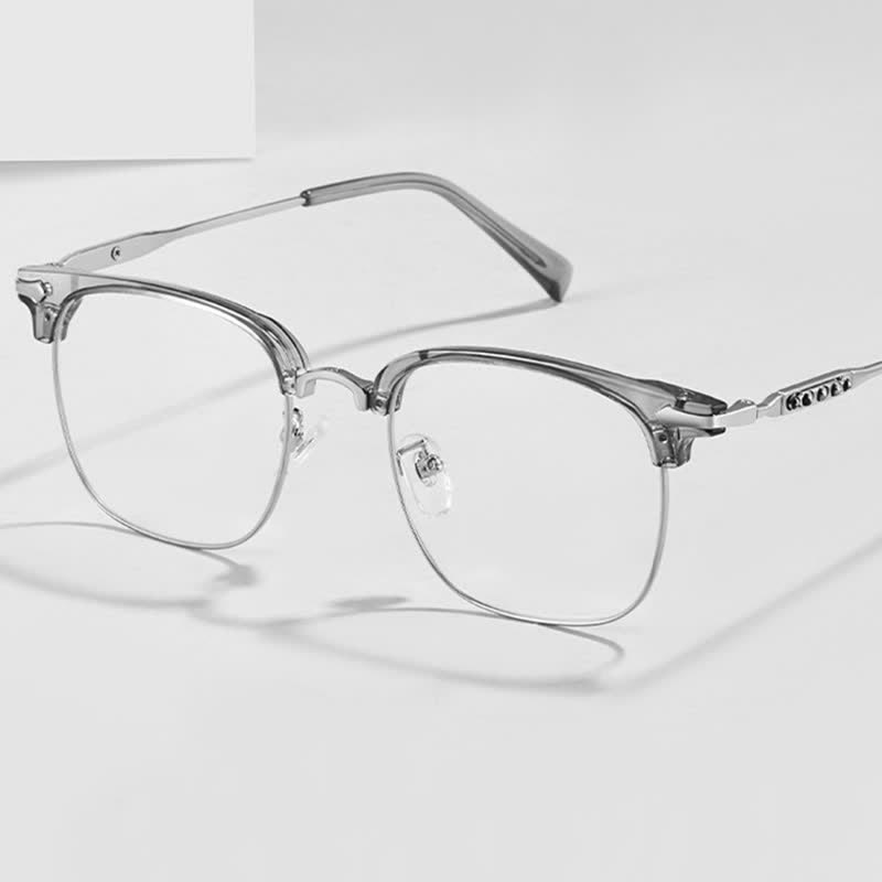 Spykay™ EG26897 Classic Square Frame Anti-blue Light Browline Glasses - image 17