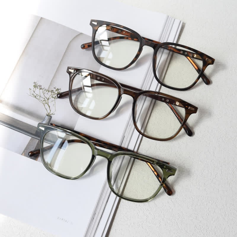 Spykay™ EG26868 Large Square Frame Anti-blue Light Retro Classic Glasses  - image 14
