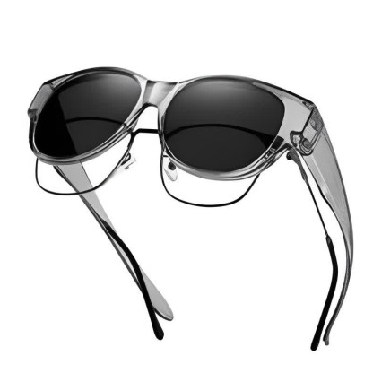 Spykay™ SG60901 Polarized Round Frame Driving Sunglasses Fit Over Glasses for Women Men - Grey - image 19