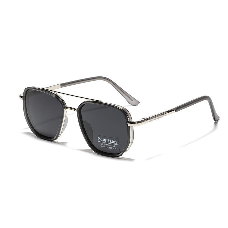 Spykay™ SG61080 Drive Retro Square glasses Sunglasses - Silver/Black - image 5