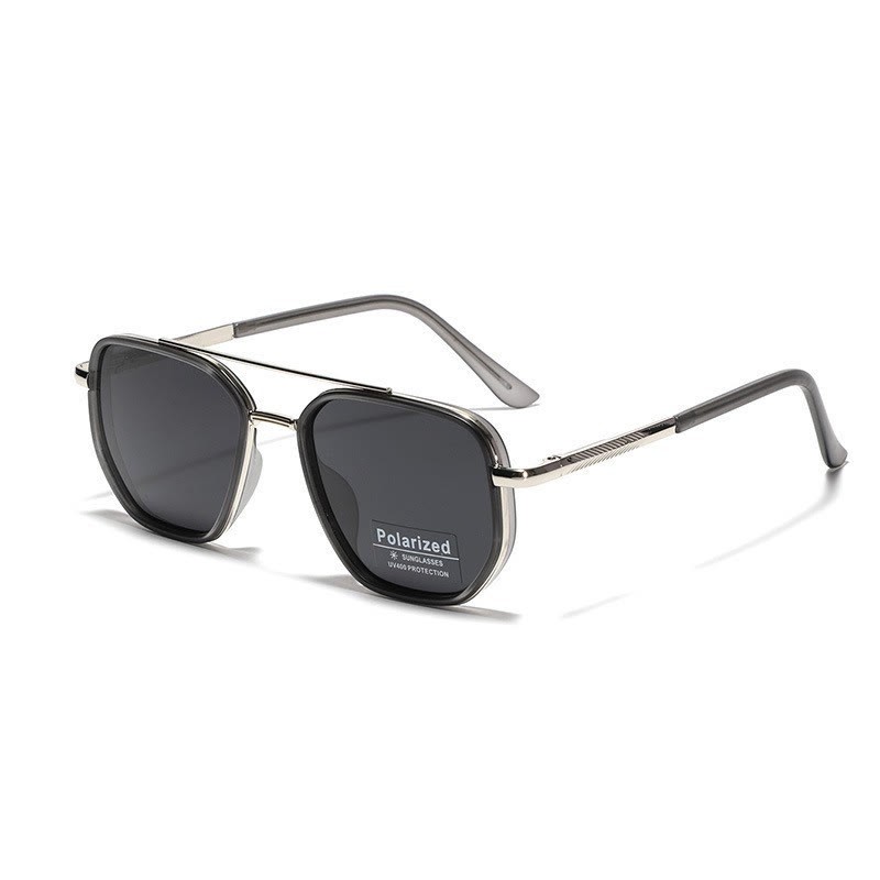 Spykay™ SG61080 Drive Retro Square glasses Sunglasses - Silver/Black - image 5