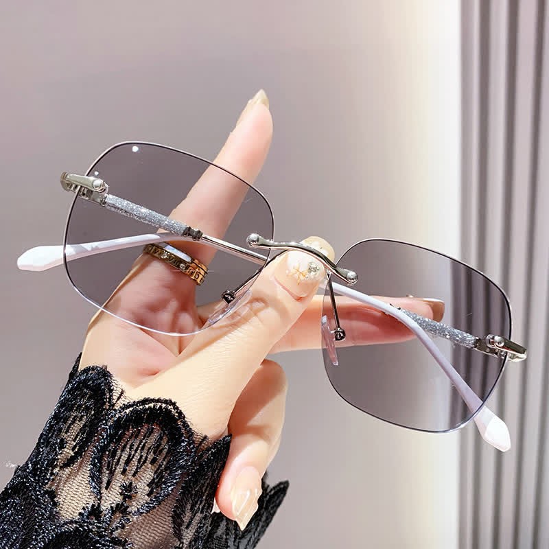 Spykay™ SG60971 Square Frame Rimless Hipster Photochromic Sunglasses - image 6