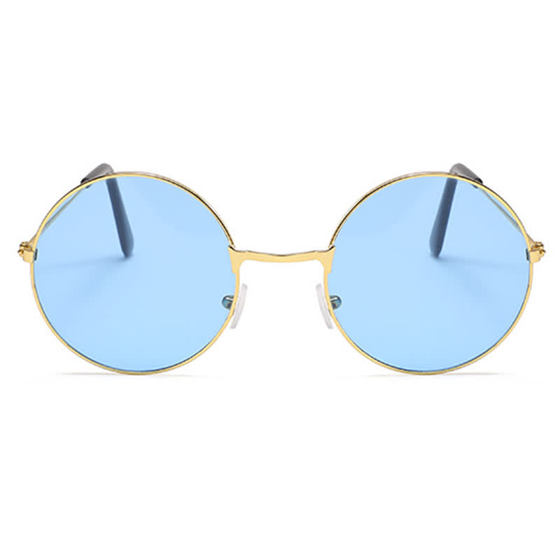 Spykay™ SG61008 Retro Round Frame Metal Sunglasses for Women Men - image 8