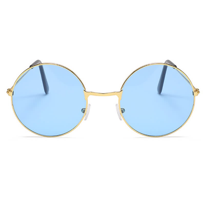 Spykay™ SG61008 Retro Round Frame Metal Sunglasses for Women Men - image 8