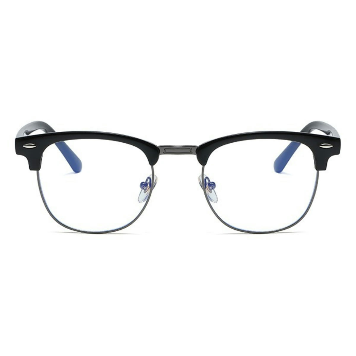 Spykay™ EG1015 Unisex PC Square Half-Frame Clear Lens Glasses, Suitable For Daily Office & Reading Blue Light Glasses - image 14