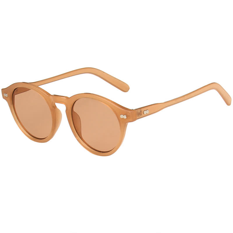 Spykay™ SG60898 Retro Classic Round Frame Sunglasses - Light Brown - image 13