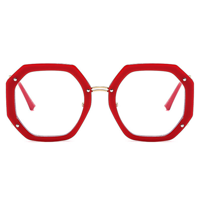 Spykay™ EG26764 Oversized Geometric Frame Anti-blue Light Glasses