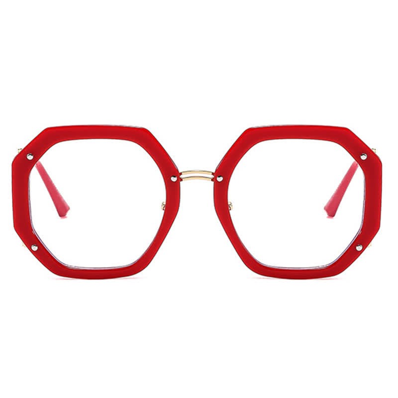 Spykay™ EG26764 Oversized Geometric Frame Anti-blue Light Glasses