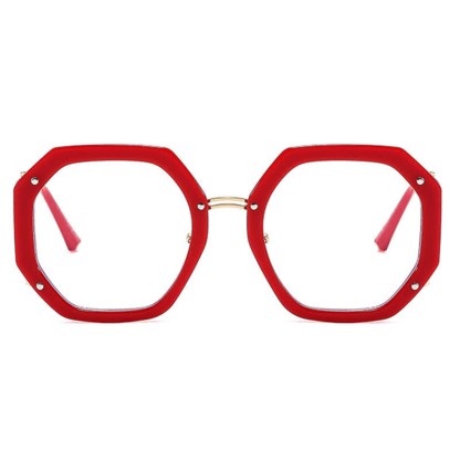 Spykay™ EG26764 Oversized Geometric Frame Anti-blue Light Glasses