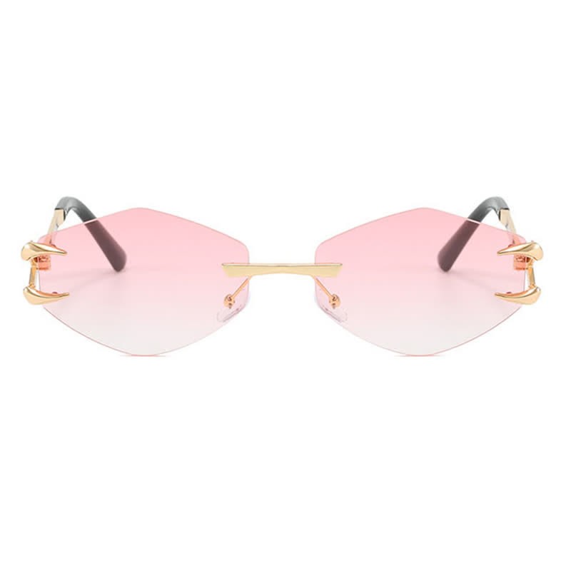 Spykay™ SG60856 Claw Temples Geometric Rimless Hipster Sunglasses - image 23
