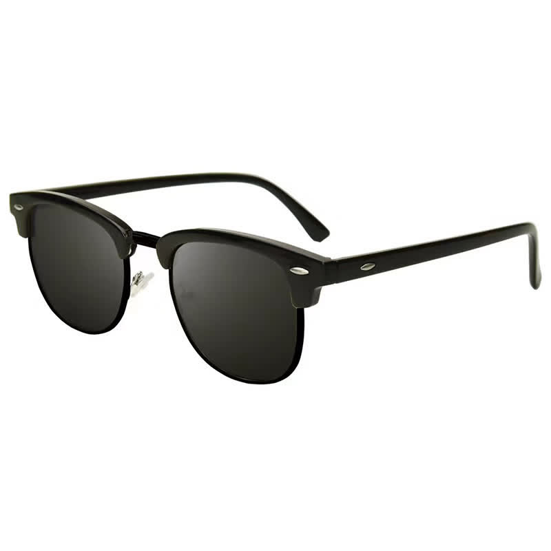 Spykay™ SG60929 Semi-Rimless Polarized Square Frame Browline Sunglasses for Fishing&Driving - Grey/Black - image 15