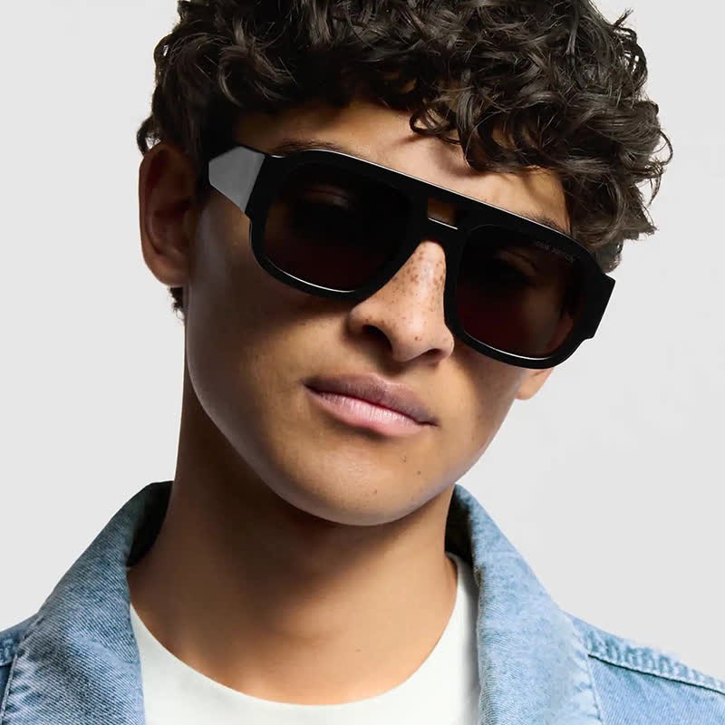 Spykay™ SG61016 Square Frame Double Bridges Classic Thick Sunglasses - image 7