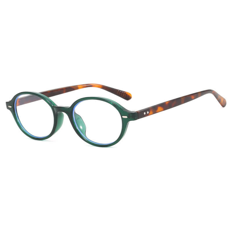 Spykay™ EG60680 Vintage Oval Frame Anti-blue Light Eyeglasses - Green - image 11