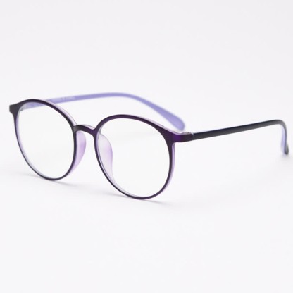 Spykay™ EG26865 Large Round Frame Anti-blue Light Simple Classic Lightweight Glasses  - Matte Purple - image 19