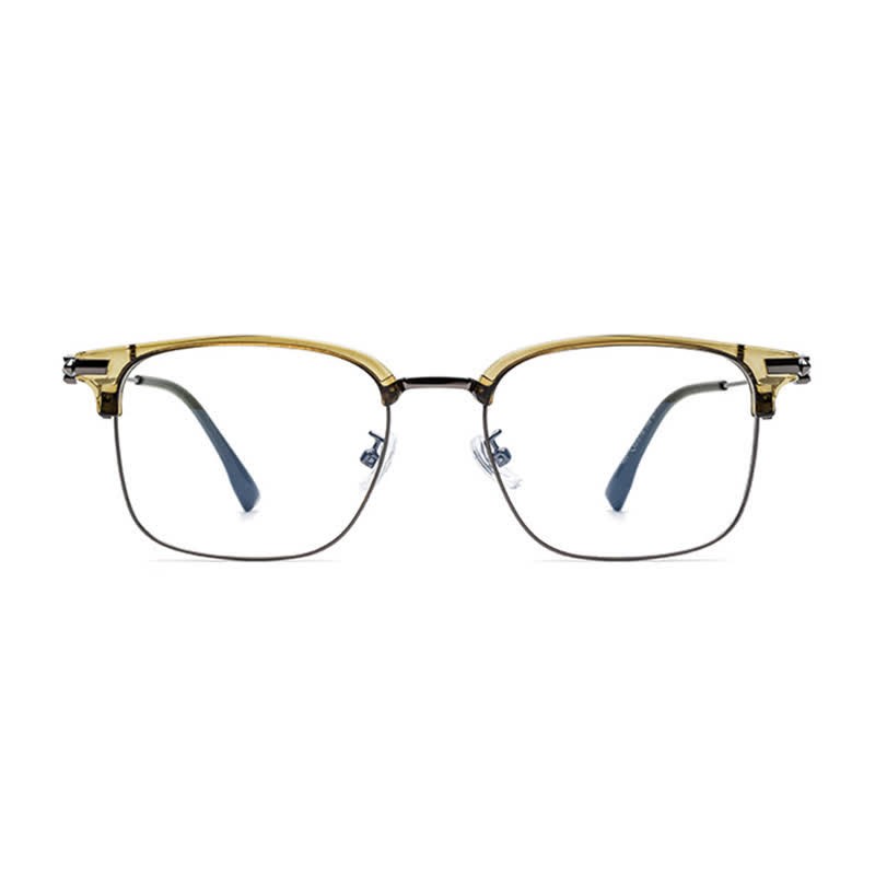 Spykay™ EG26924 Retro Gothic Cross Unisex Square Frame Anti-blue Light Browline Glasses - image 6