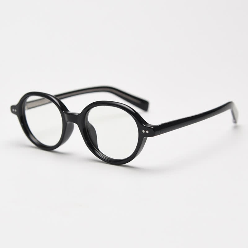 Spykay™ EG26838 Retro Round Frame Anti-blue Light Glasses - Black - image 3