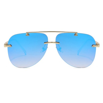 Spykay™ SG60888 Rimless Double Bridges Retro Aviator Sunglasses