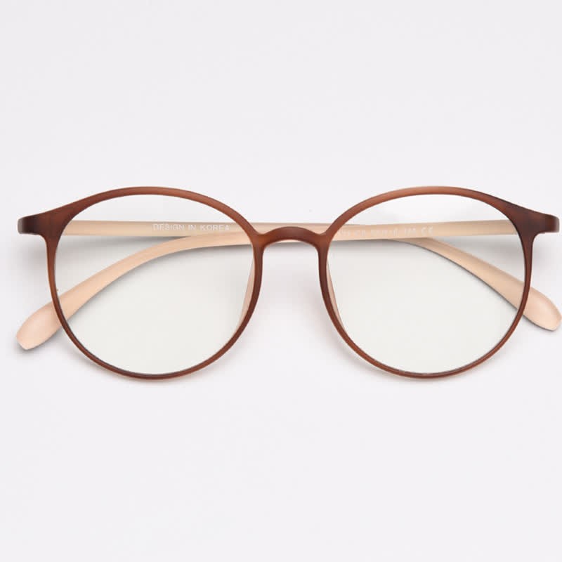 Spykay™ EG26865 Large Round Frame Anti-blue Light Simple Classic Lightweight Glasses  - image 8