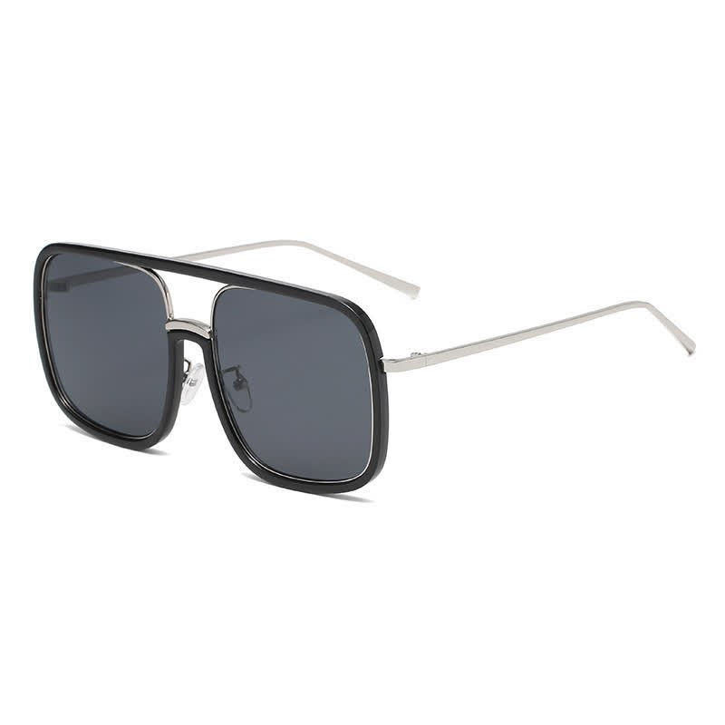 Spykay™ SG60732 Tortoise Pattern Flat Top Square Frame Double Bridges Sunglasses - image 8