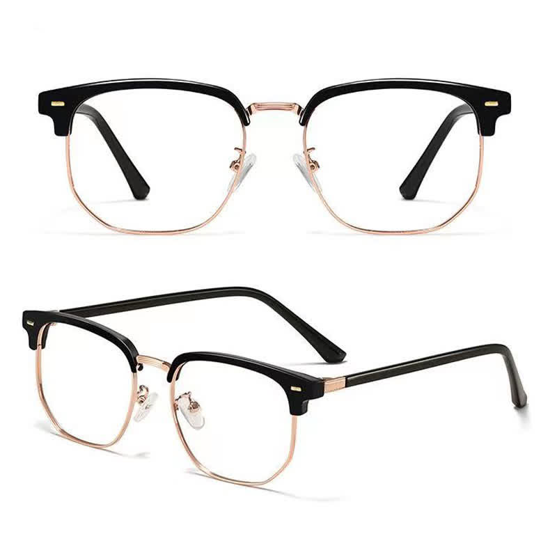 Spykay™ EG26807 Semi-Rimless Square Frame Anti-blue Light Browline Glasses - image 5