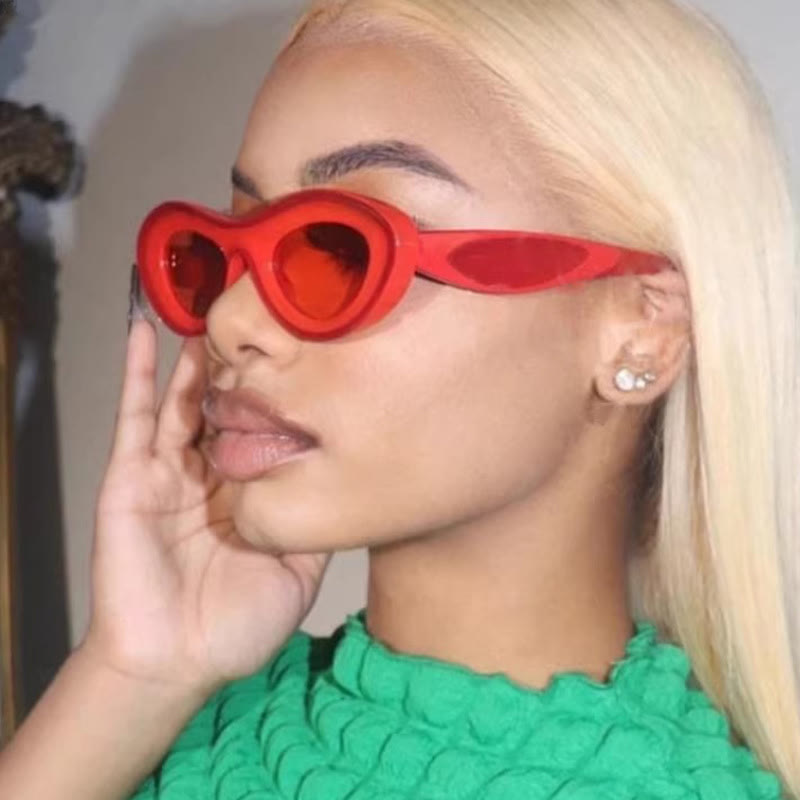 Spykay™ SG1011 Y2K Oval Frame Dopamine Color Sunglasses