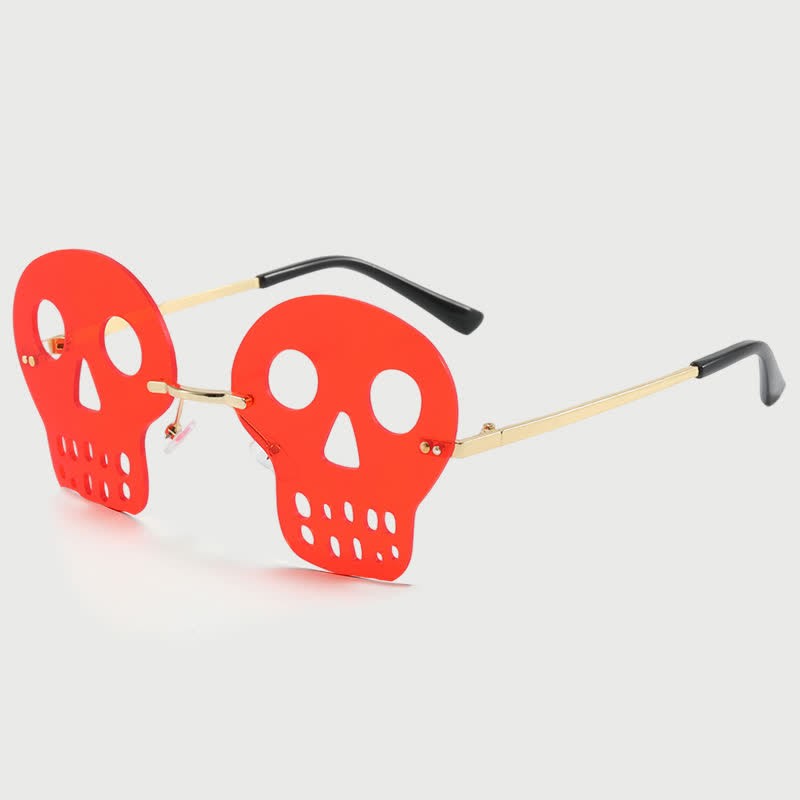 Spykay™ SG60988 Halloween Skull Ghost Sunglasses for Women Men - Red B - image 8