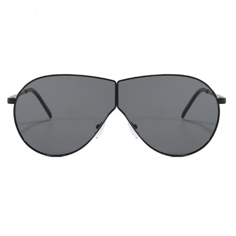 Spykay™ SG60915 Hipster One-piece Metal Temples Aviator Sunglasses