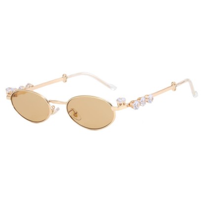 Spykay™ SG60703 Oval Frames Rhinestone-Embellished Sunglasses
