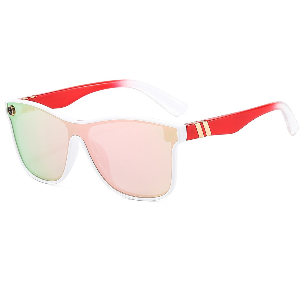 Spykay™ SG1022 Women's Streamlined Sunglasses, Summer Personality Coating Gradient Reflective Oversized Sunglasses