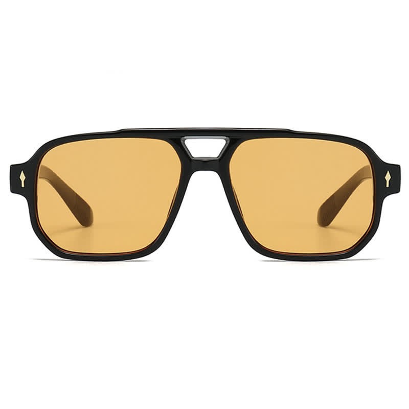 Spykay™ SG61003 Square Frame Double Bridges Vintage Arrow Sunglasses - image 21