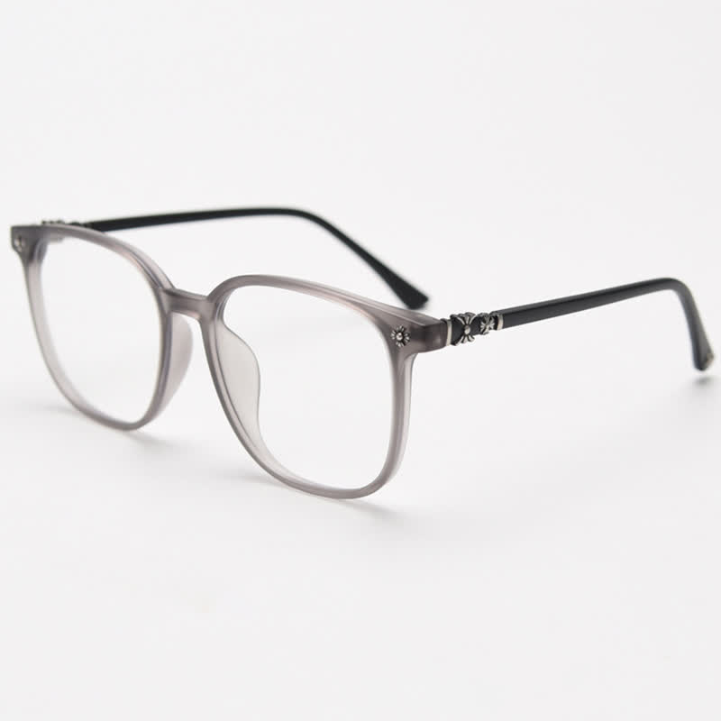 Spykay™ EG26915 Unsiex Classic Square Large Frame Fashion Anti-blue Light Chrome Hearts Glasses - Grey - image 7