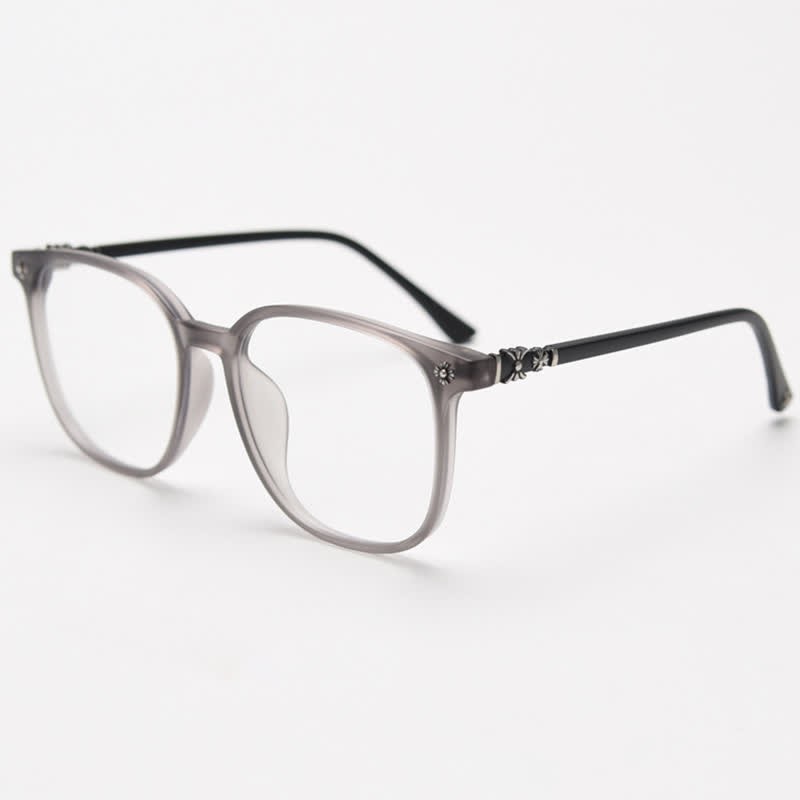 Spykay™ EG26915 Unsiex Classic Square Large Frame Fashion Anti-blue Light Chrome Hearts Glasses - Grey - image 7