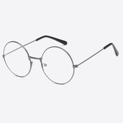 Spykay™ EG26874 Retro Round Frame Metal Anti-blue Light Glasses for Women Men - Grey - image 10