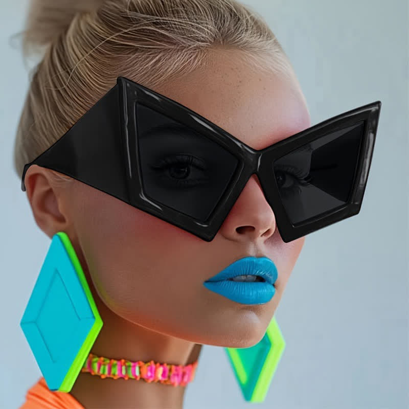 Spykay™ SG61026 Oversized Trendy Y2K Futuristic Cat-Eye Sunglasses - image 5