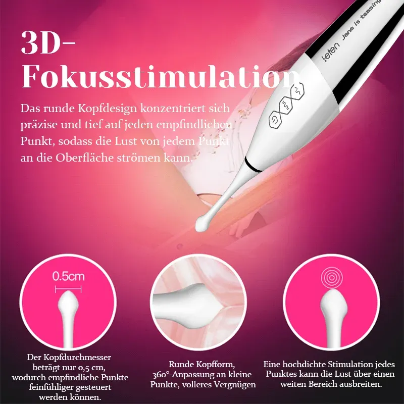 Tragbarer Hochfrequenz Ultraschall Kitzler Vibrator