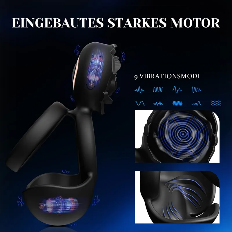 3 In 1 Multifunktionaler Vibrations Cock Ring