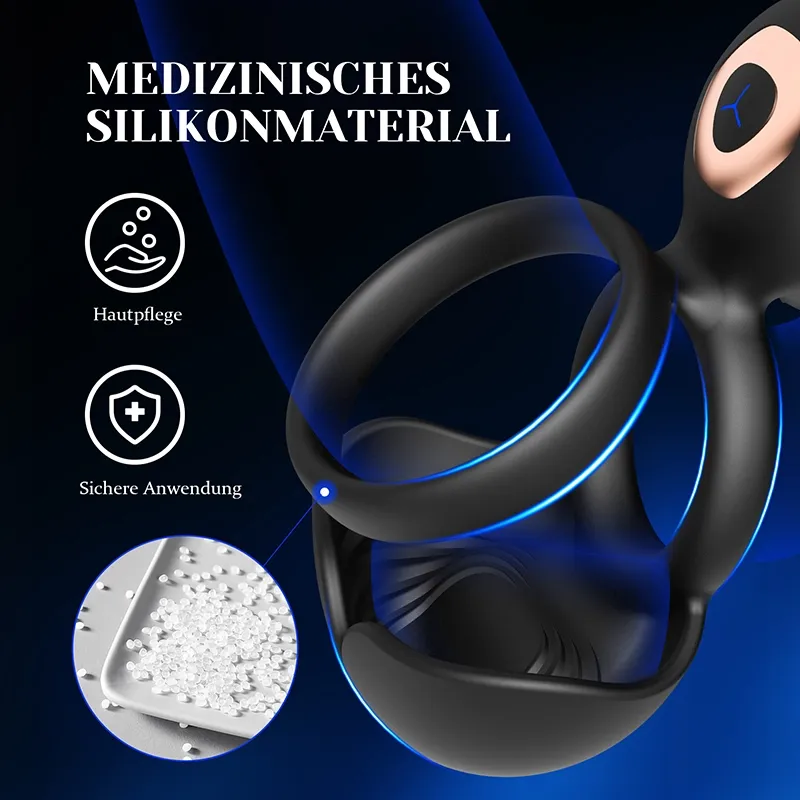 3 In 1 Multifunktionaler Vibrations Cock Ring