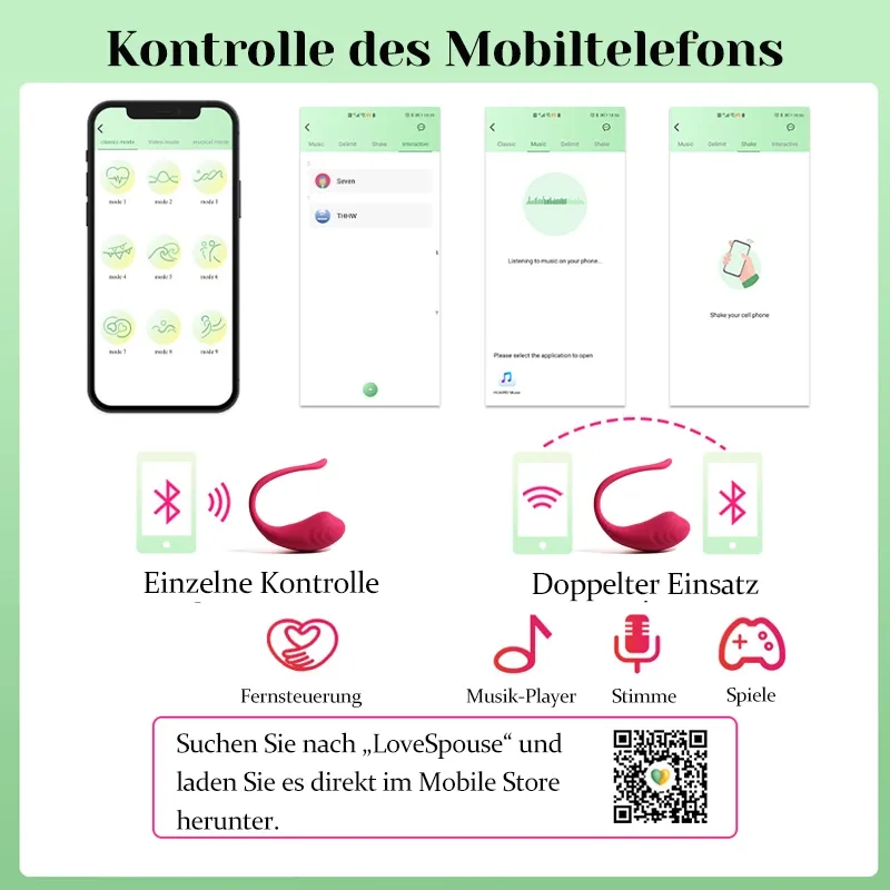 APP Fernbedienung Auflegevibrator
