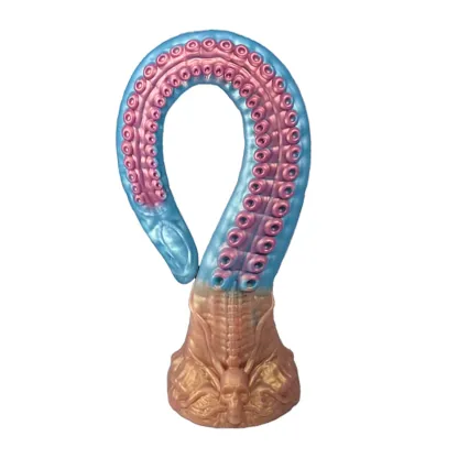 Blauer Tentakel Dildo Mit Saugnapf 47cm