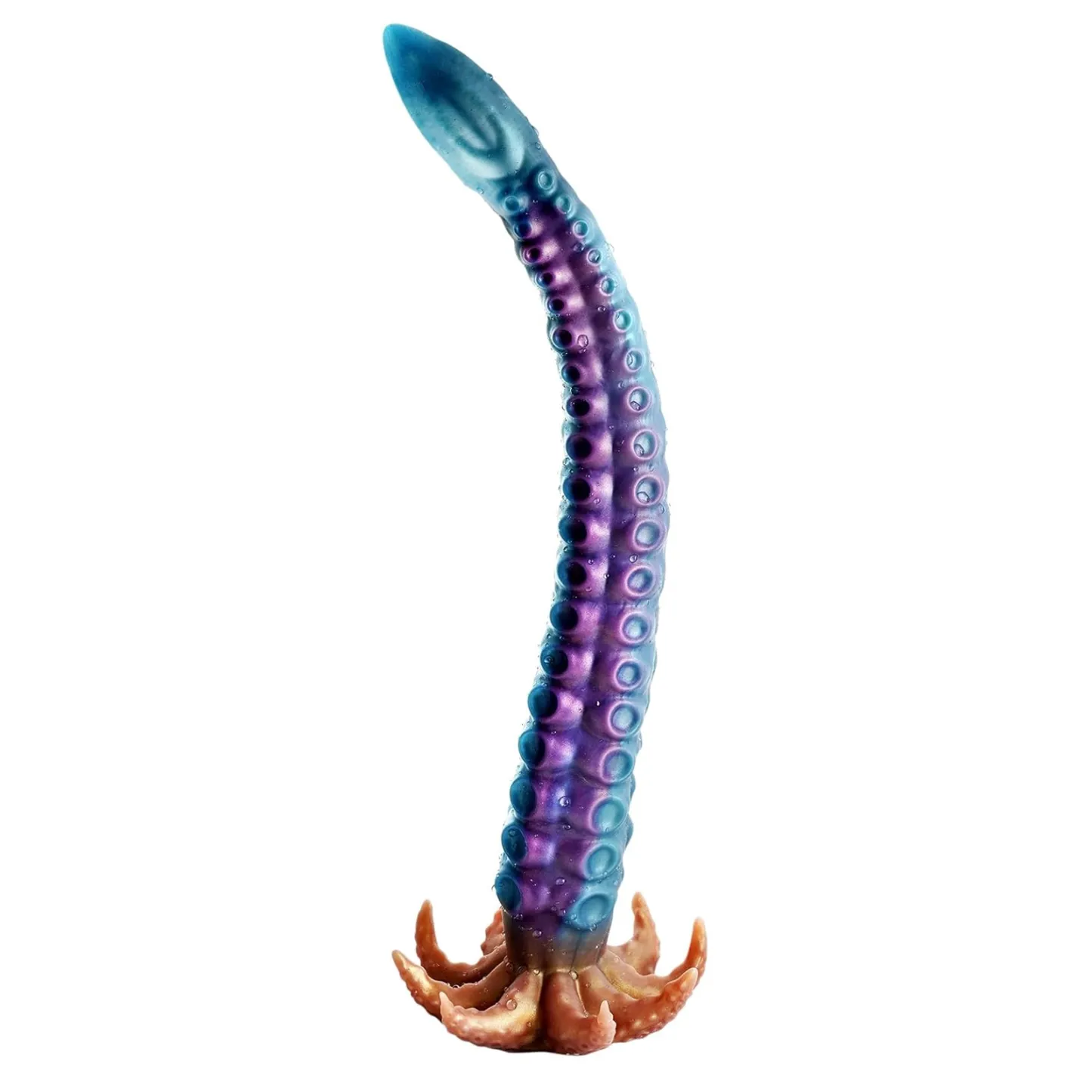 Curved Tentakel Silicone Dildo Mit Saugnapf 49cm