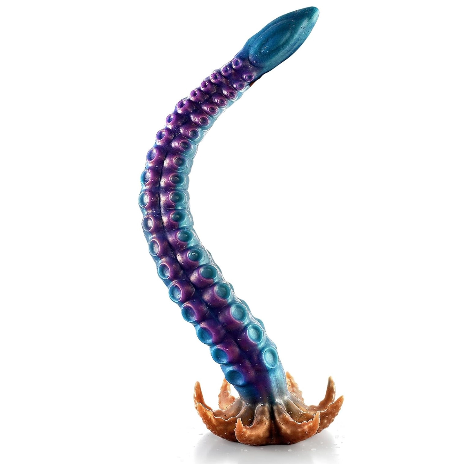 Curved Tentakel Silicone Dildo Mit Saugnapf 49cm