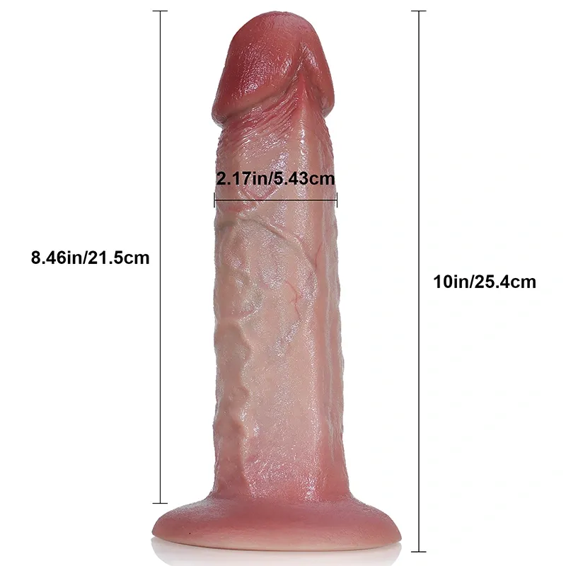 Dicker Anal Dildo Aus Weichem Silikon Mit Saugnapf - 25.4 cm