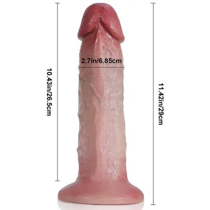 Lifelike Zweischichtiger Silikon Riesen Dildo - 29 cm
