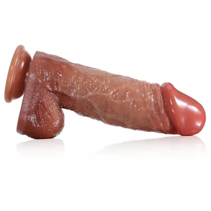 Silikon Stoßender Dildo Mit 3 Modi - 23.6 cm