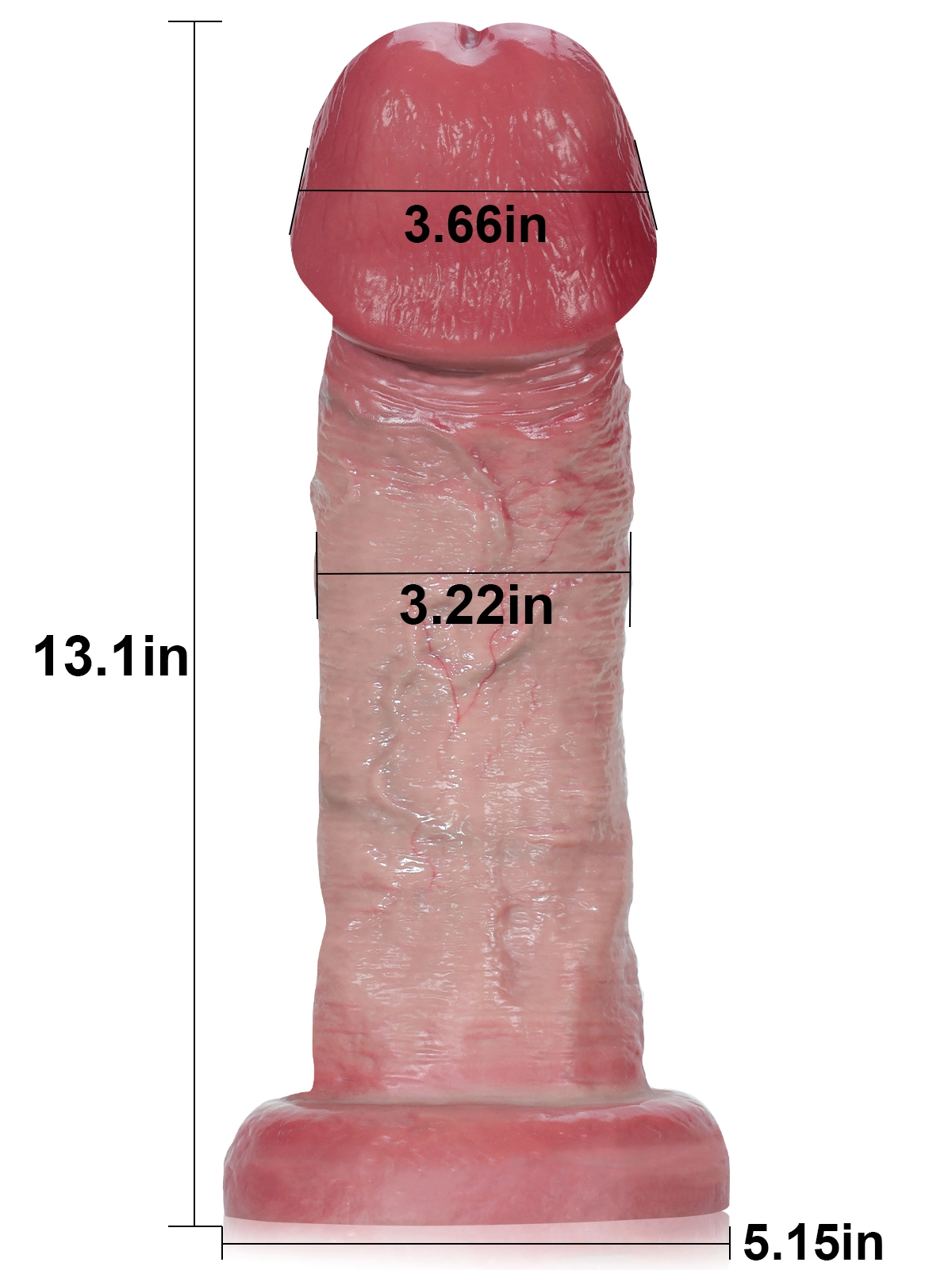 Dicker Riesen Anal Dildo Silikon 33 cm