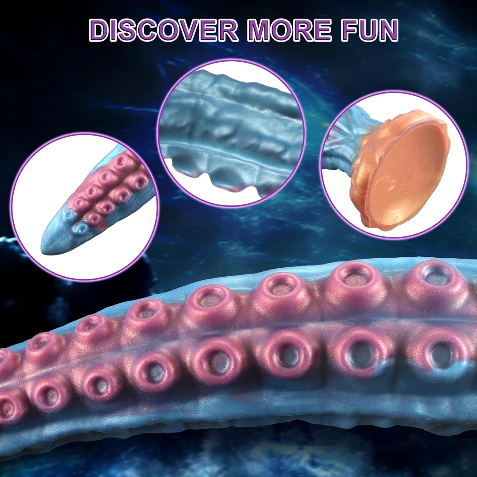 Fantasie Octopus Saugnapf Silicone Dildos 44.4cm