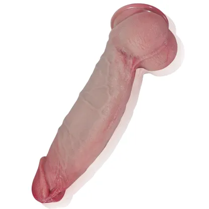 Gefühlsechter Silicone Dildo Mit Saugfuß 24.5cm