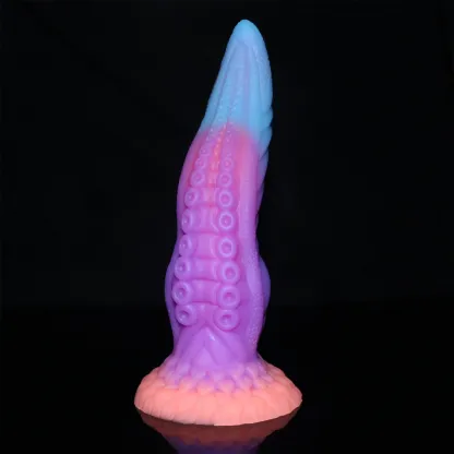 Glow In The Dark Tentakel Dildo Mit Saugnapf 25cm