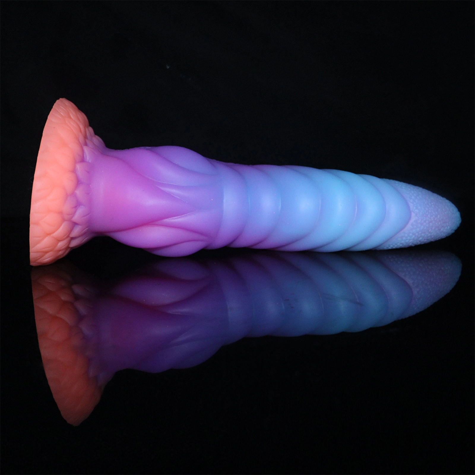 Glow In The Dark Tentakel Dildo Mit Saugnapf 25cm